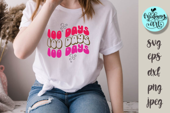 100 Days SVG: Back to School Graphics for T-Shirt Designs