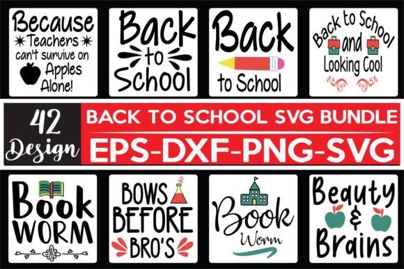 42 Back to School SVG Bundle