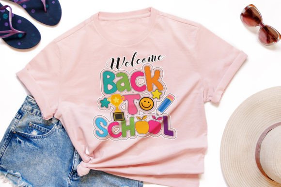 Back to School Graphic Vector Sticker: Crafts & Graphics for Local Branding