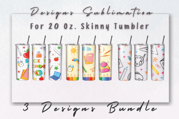 Back to School Teacher Tumbler Wrap: Graphics & Print Templates