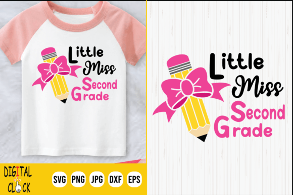 Little Miss Second Grade Graphics for Crafts