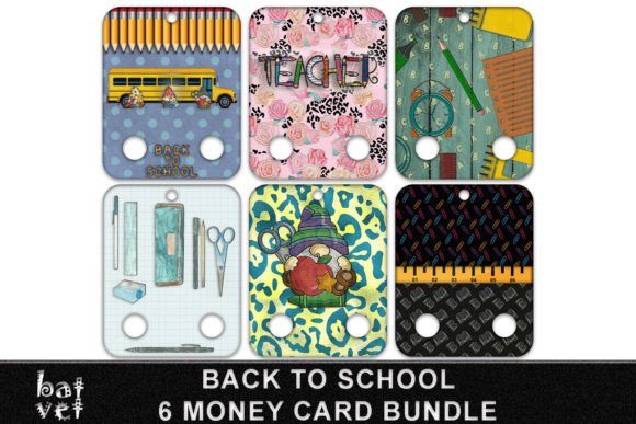 Money Card Back to School Bundle: Graphics for Crafts & Content