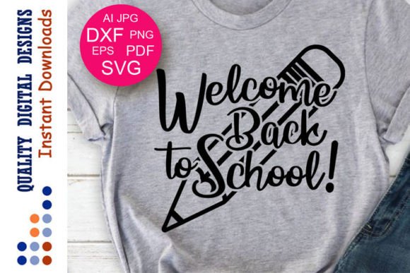 Welcome Back to School Clipart Pencil: Graphics for Crafts