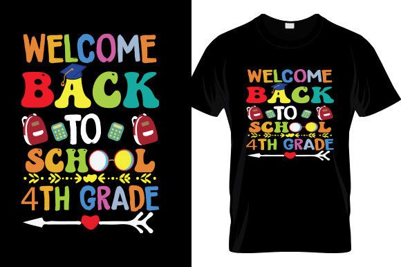 Welcome Back to School Graphics & T-Shirt Designs