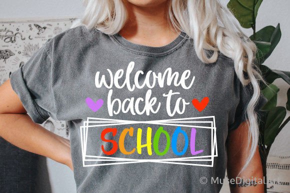 Welcome Back to School SVG: Teacher Graphics for Crafts